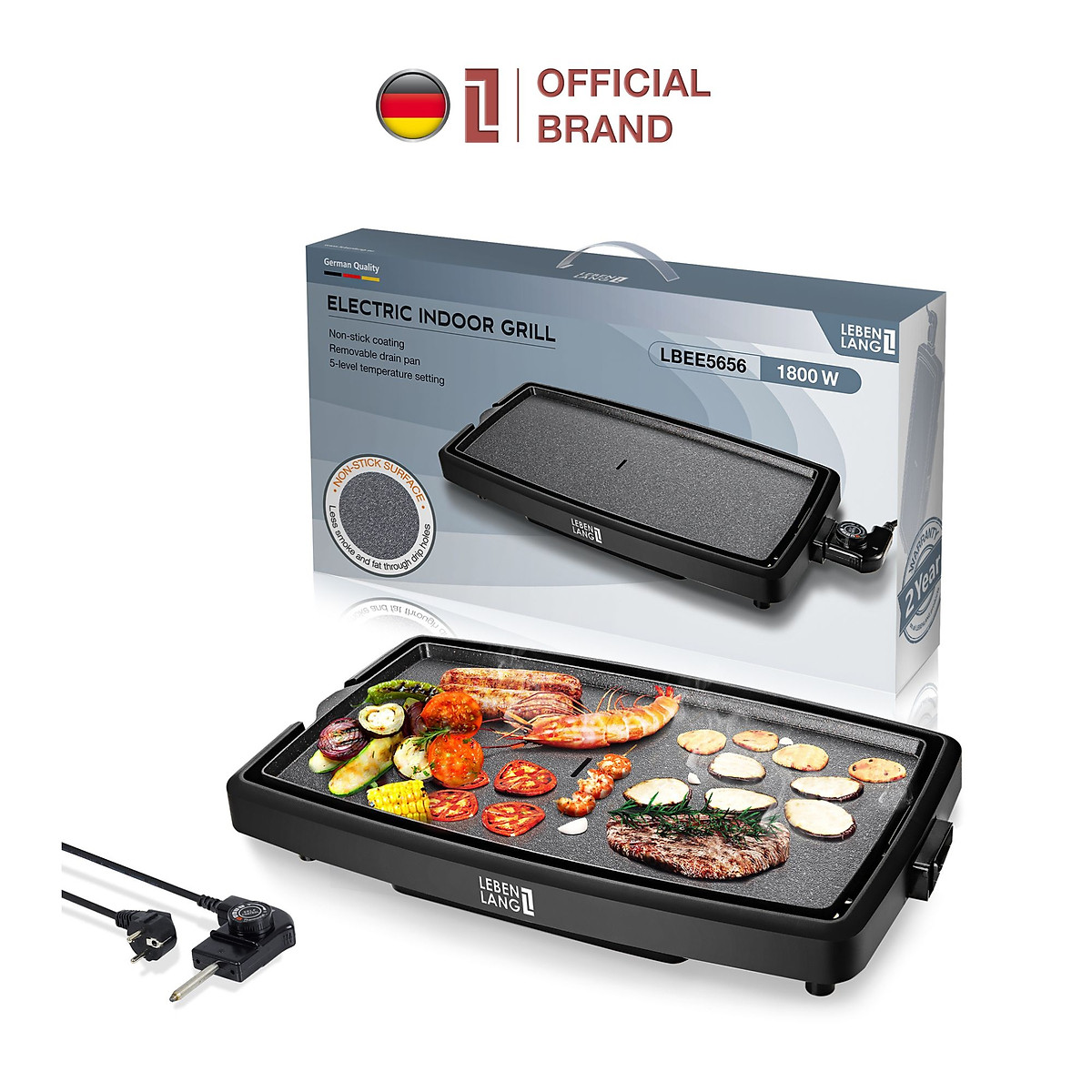 [LEBENLANG | LBDD5656] Bếp nướng điện không khói LEBENLANG LBDD5656 / LBEE5656
