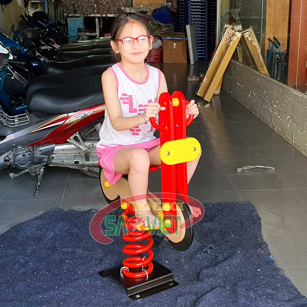 [HÀNG CHÍNH HÃNG] Thú nhún lò xo motor bằng nhựa PE cho bé S12N65