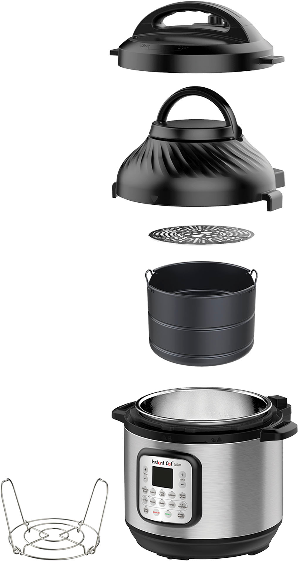 {HÀNG CHÍNH HÃNG} Nồi áp suất có chức năng chiên không dầu Instant Pot Duo Crisp AF8 8 lít - Xuất xứ Thương hiệu Canada
