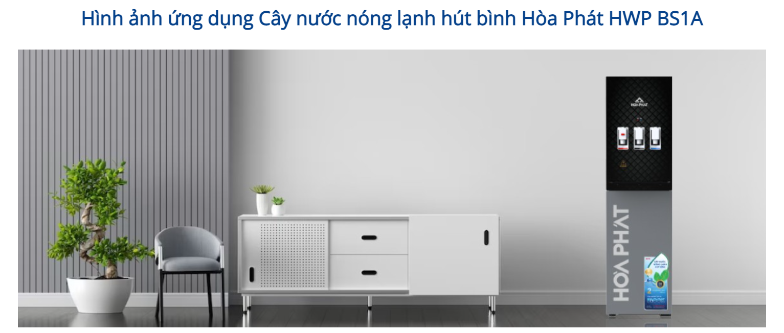 [HÀNG CHÍNH HÃNG] Cây nước nóng lạnh hút bình Hòa Phát HWP BS1A / HWP B1CI / HWP B2CI / HWP B1CJ