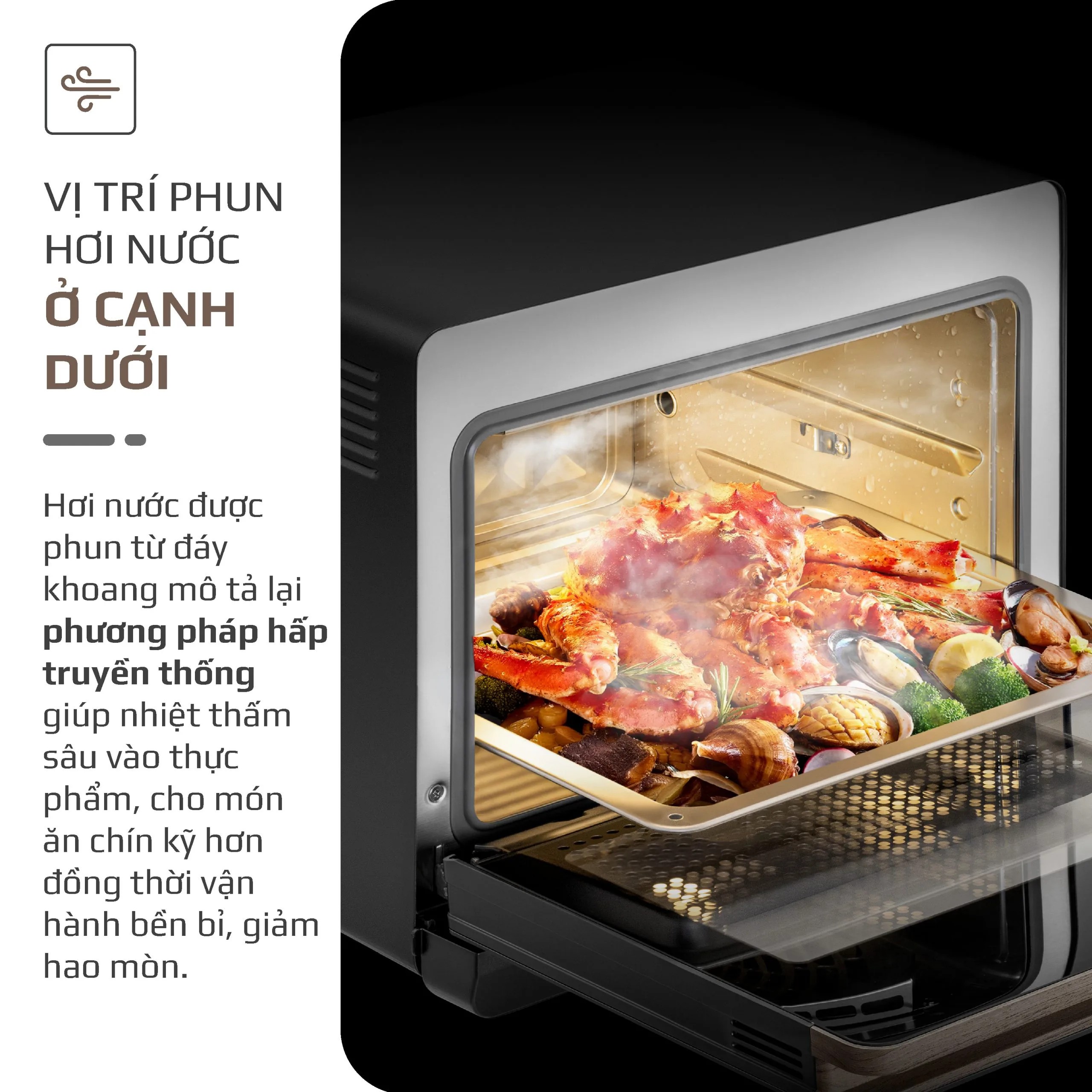[HÀNG CHÍNH HÃNG] Nồi Chiên Hấp Đa Năng Olivo STEAMFRY EXTRA 20L