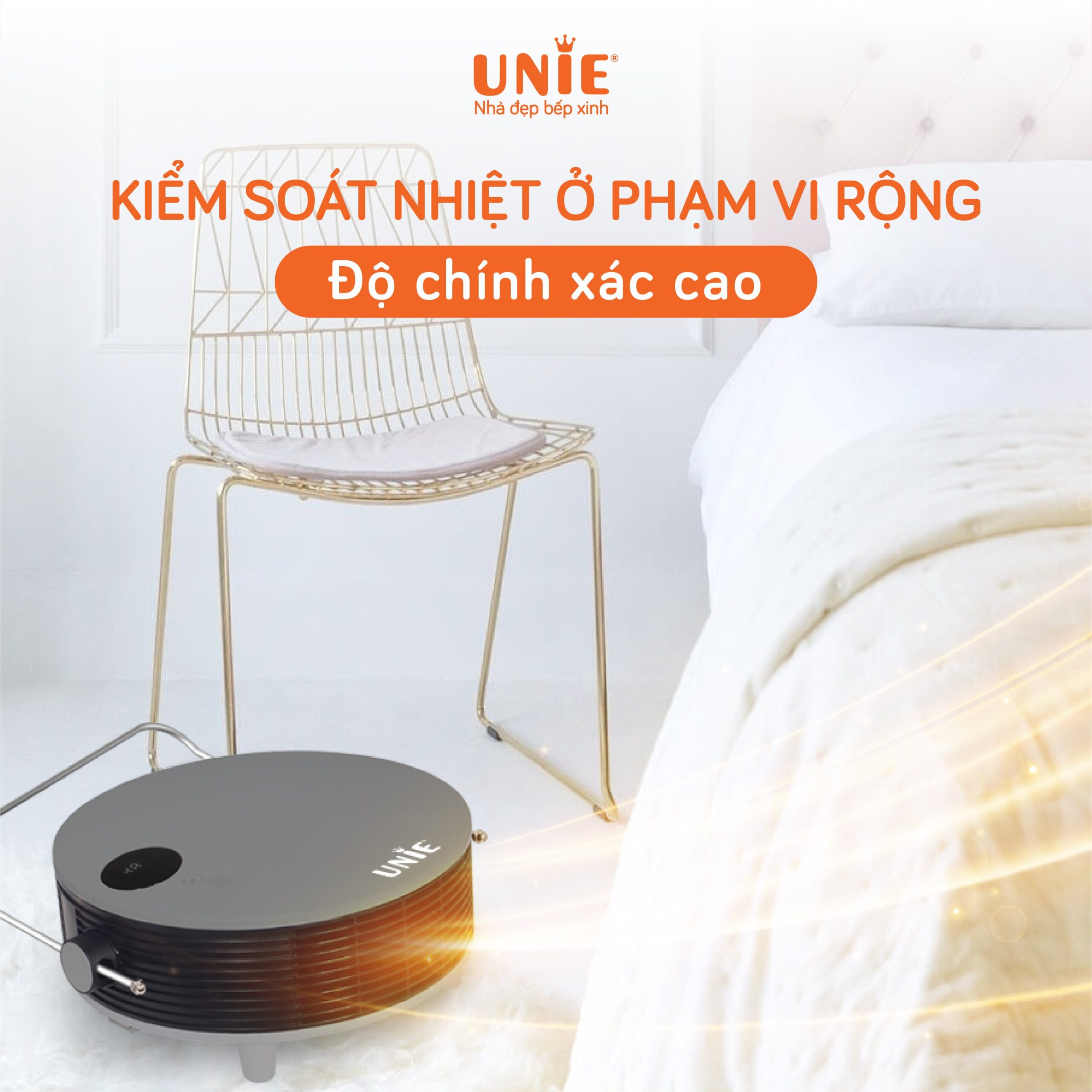 [HÀNG CHÍNH HÃNG] Máy sưởi gốm UNIE UE-125