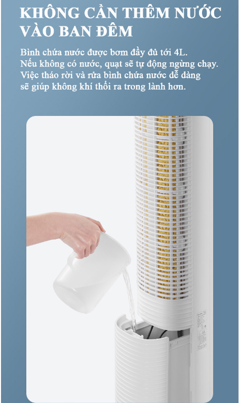 [HÀNG CHÍNH HÃNG] Quạt Tháp Hơi Nước Tiross TS9177