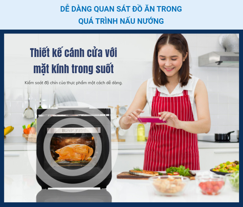 [QUÀ TẶNG TRỊ GIÁ 200K] Nồi Chiên Không Dầu Kết Hợp Hấp Kalite Steam X - Công Suất 1700W, Dung Tích 15L - Hàng Chính Hãng