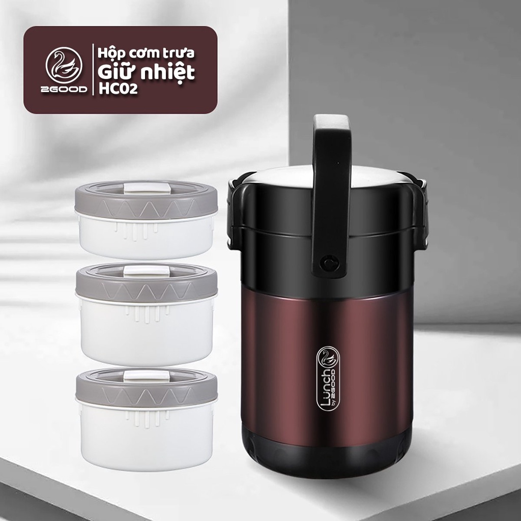 Hộp Cơm Giữ Nhiệt 2GOOD HC02 (2.0L) HÀNG CHÍNH HÃNG