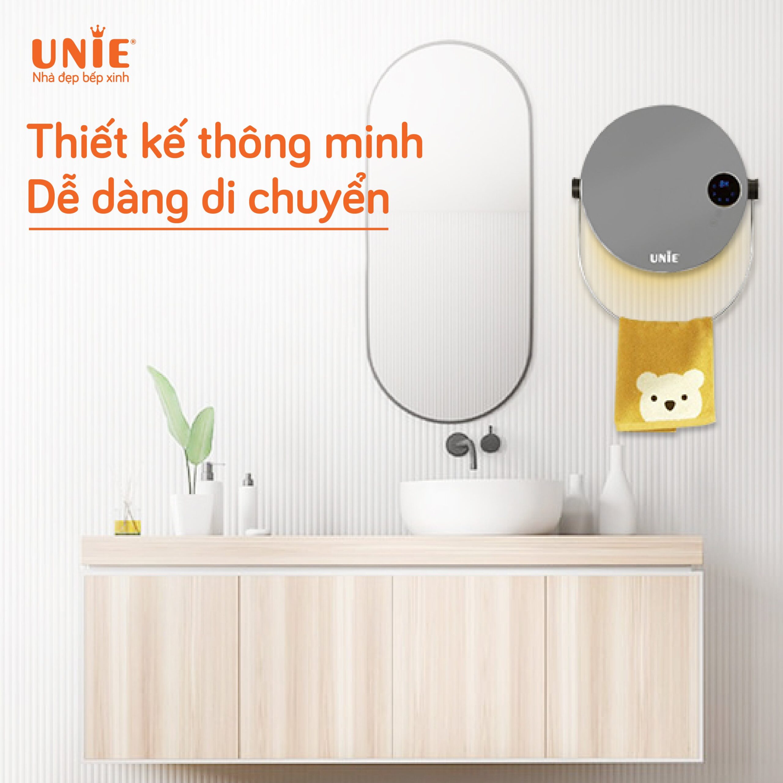 [HÀNG CHÍNH HÃNG] Máy sưởi gốm UNIE UE-125