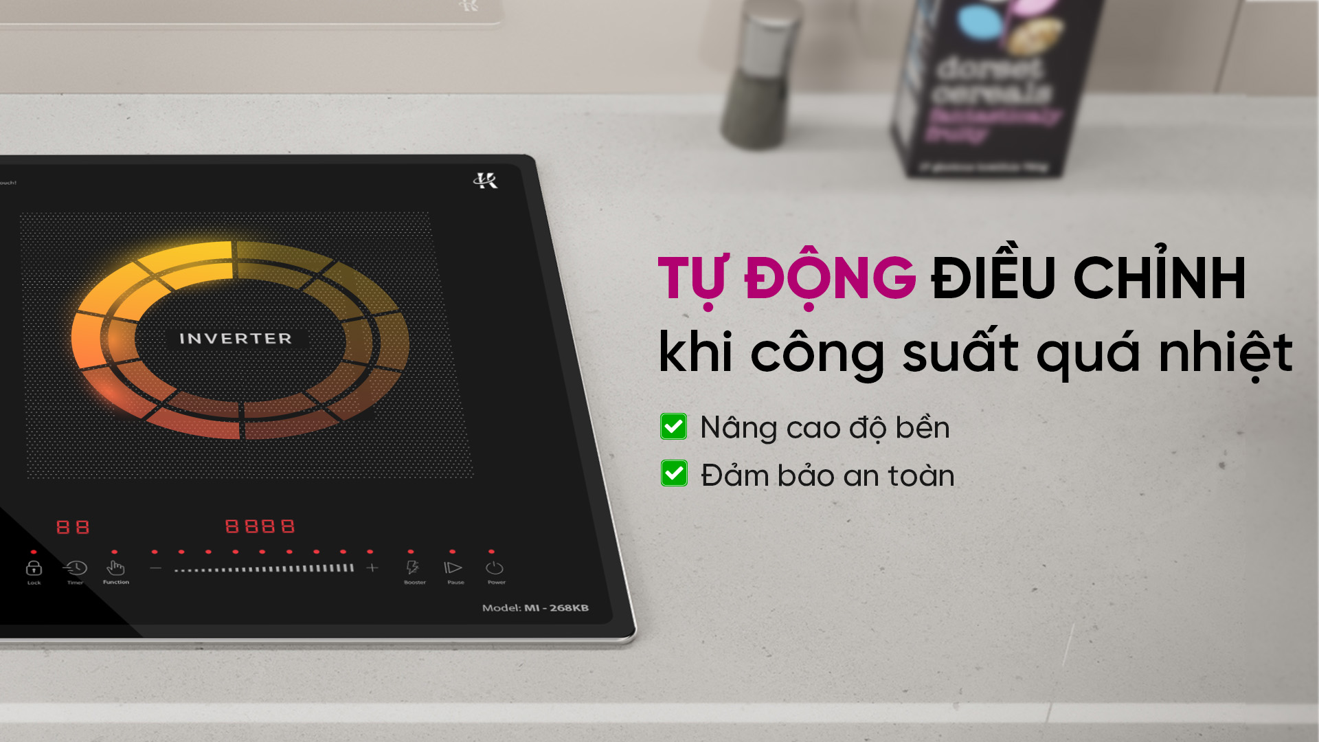 [GIẢM 40%] Bếp từ đôi Malaysia Mutosi MI-268KB