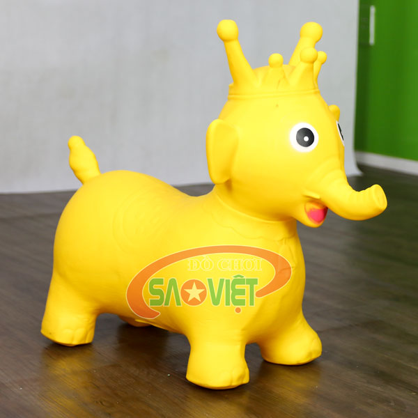 [HÀNG CHÍNH HÃNG] Thú nhún bơm hơi động vật cho bé mầm non S12V30
