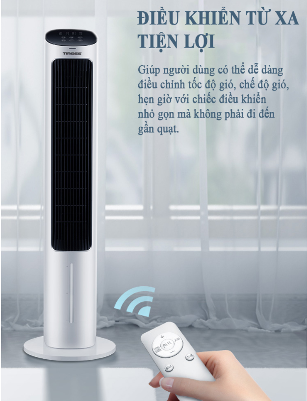 [HÀNG CHÍNH HÃNG] Quạt Tháp Hơi Nước Tiross TS9177