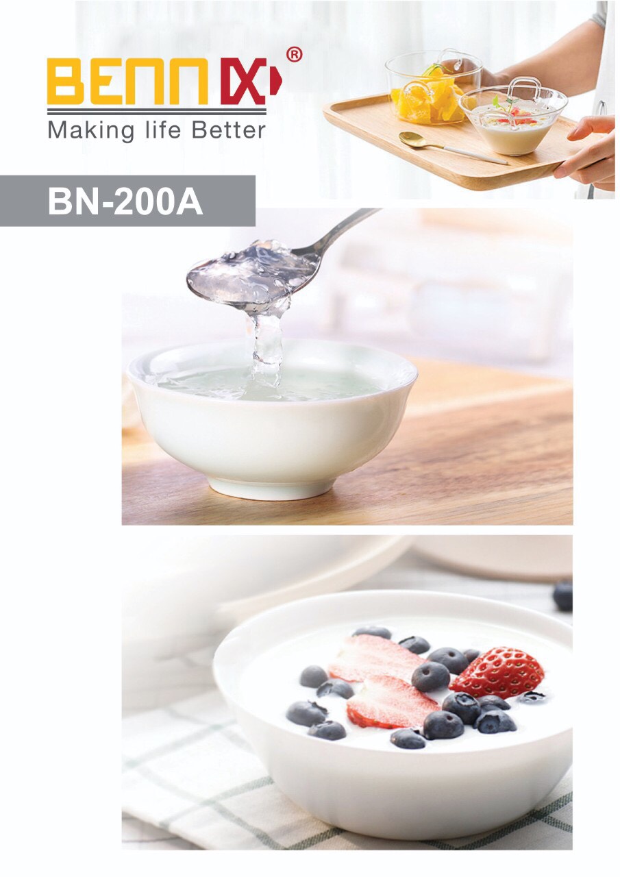 Nồi chưng yến bennix BN-200A Dung tích 2L (nồi nấu cách thủy) - Hàng Chính hãng