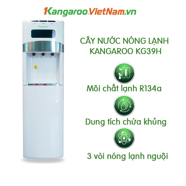 [HÀNG CHÍNH HÃNG]Máy làm nóng lạnh nước uống Kangaroo KG39H