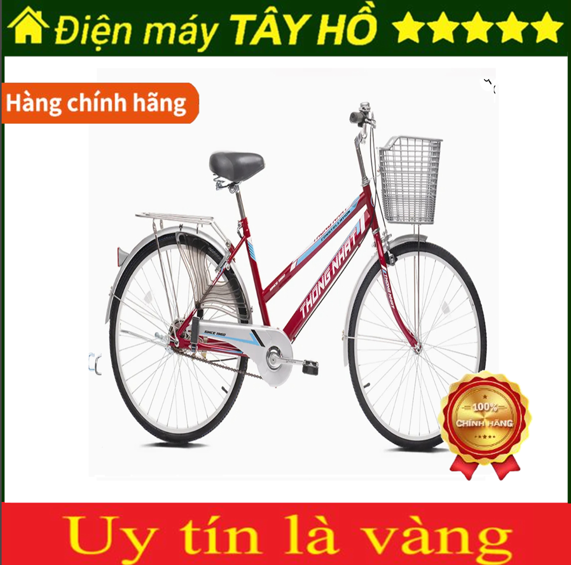 [HÀNG CHÍNH HÃNG] Xe đạp Thống Nhất GN 06-26