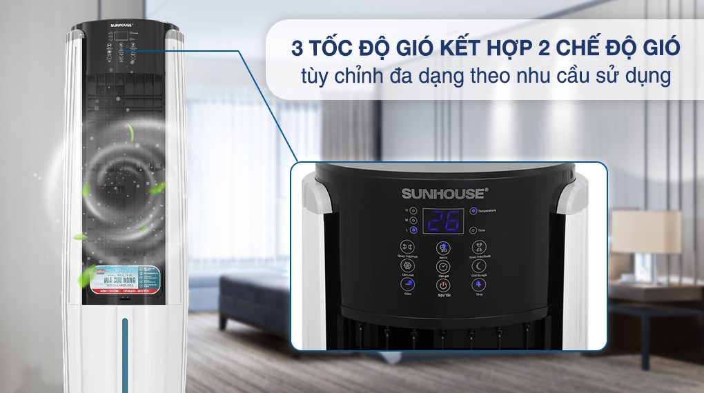[HÀNG CHÍNH HÃNG] Quạt điều hòa Sunhouse SHD7737