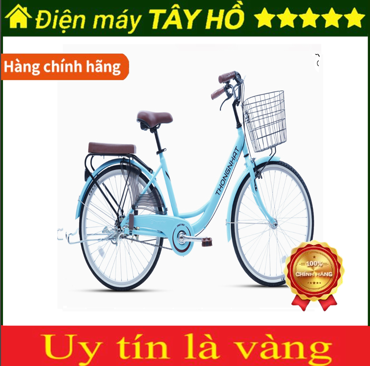 [HÀNG CHÍNH HÃNG] Xe đạp Thống Nhất LD 24-01_2023
