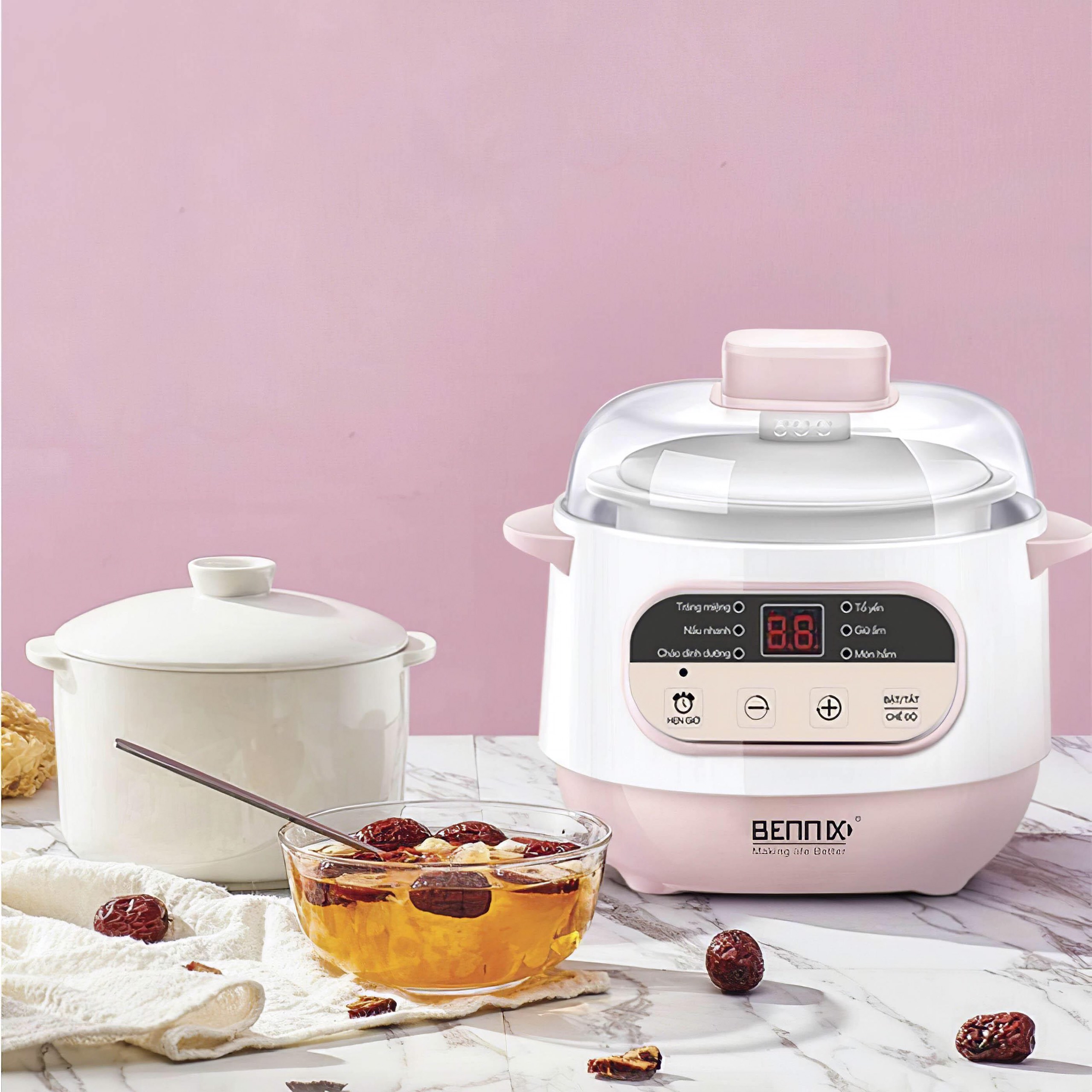 Nồi chưng yến, Nồi tiềm Bennix BN-100A Công nghệ Thái lan - Hàng Chính hãng
