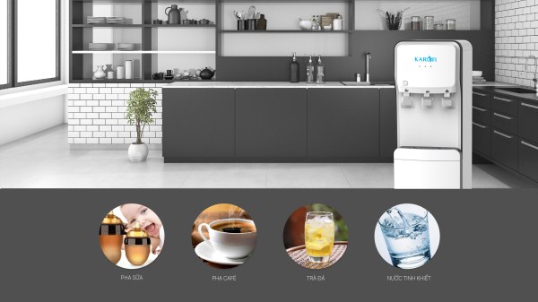 [CHÍNH HÃNG][QUÀ TẶNG 500K] MÁY LỌC NƯỚC NÓNG LẠNH KAROFI HC18-RO