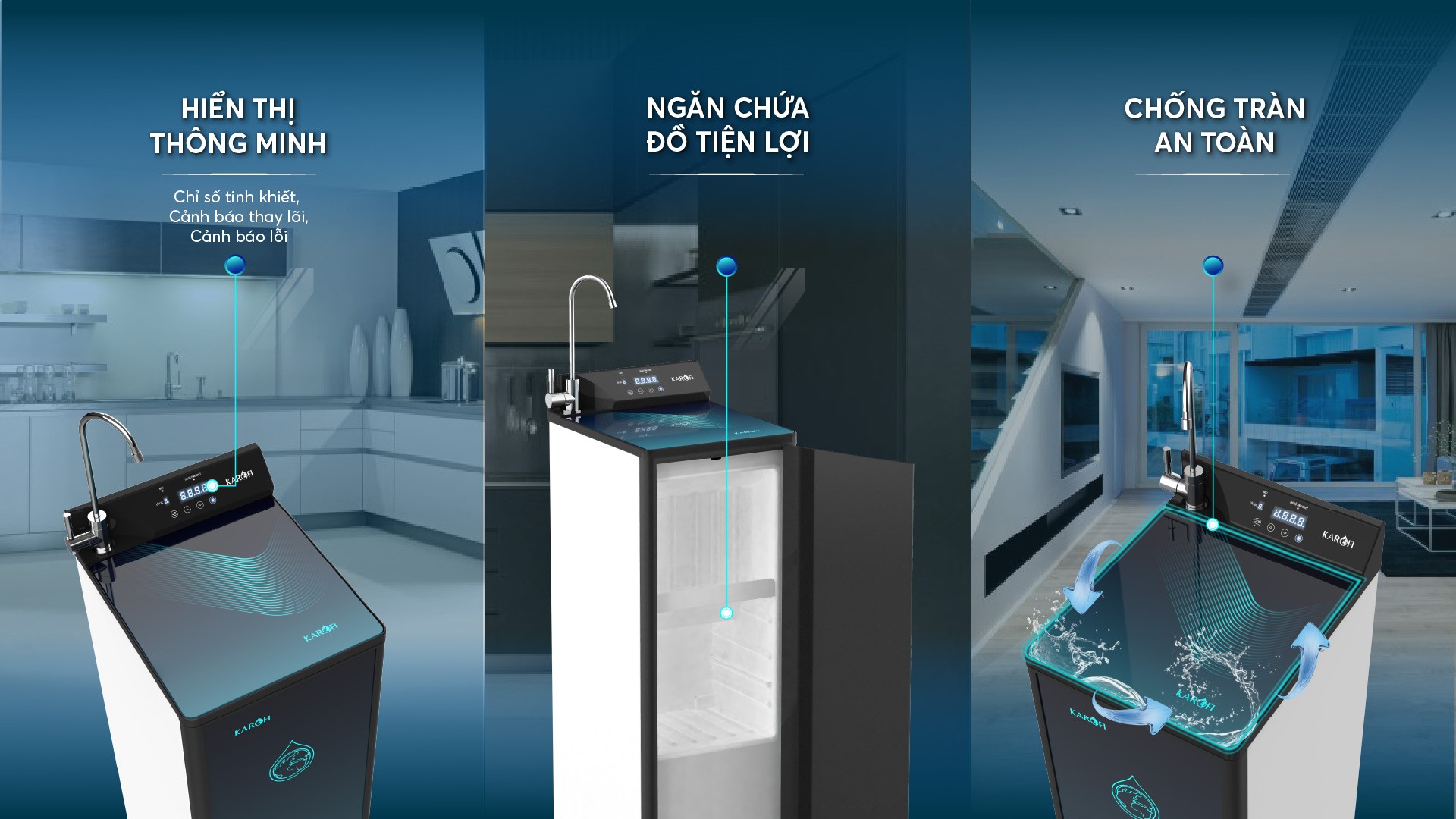 [CHÍNH HÃNG] MÁY LỌC NƯỚC KAROFI KAQ P95 – THÔNG MINH 10 LÕI HYDROGEN