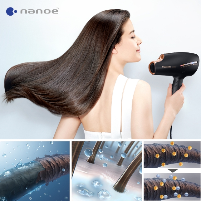 Máy sấy tóc EH-NA98K645 công nghệ nanoe™ và ion Double Mineral EH-NA98RP = EH-NA98RK