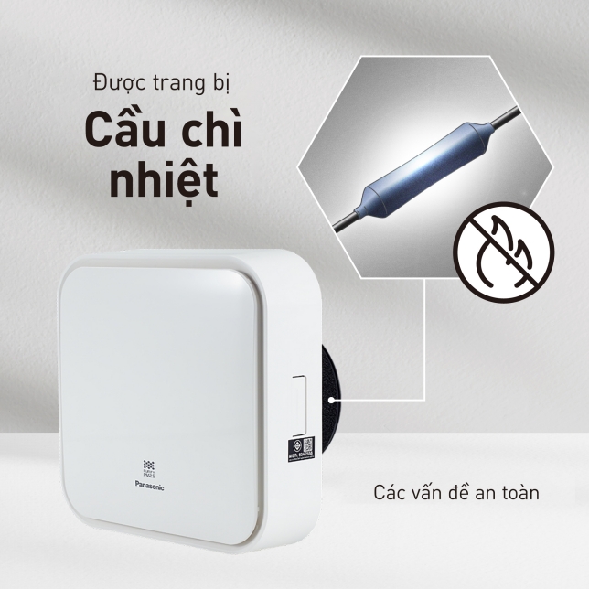 [GIẢM 30%] [HÀNG CHÍNH HÃNG] Quạt cấp gió gắn tường PANASONIC FV-06PHP1