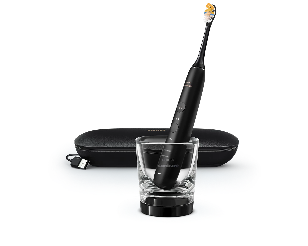 [HÀNG CHÍNH HÃNG] Bàn chải đánh răng điện Philips Sonicare DiamondClean 9000 HX9914/75 và HX9914/76