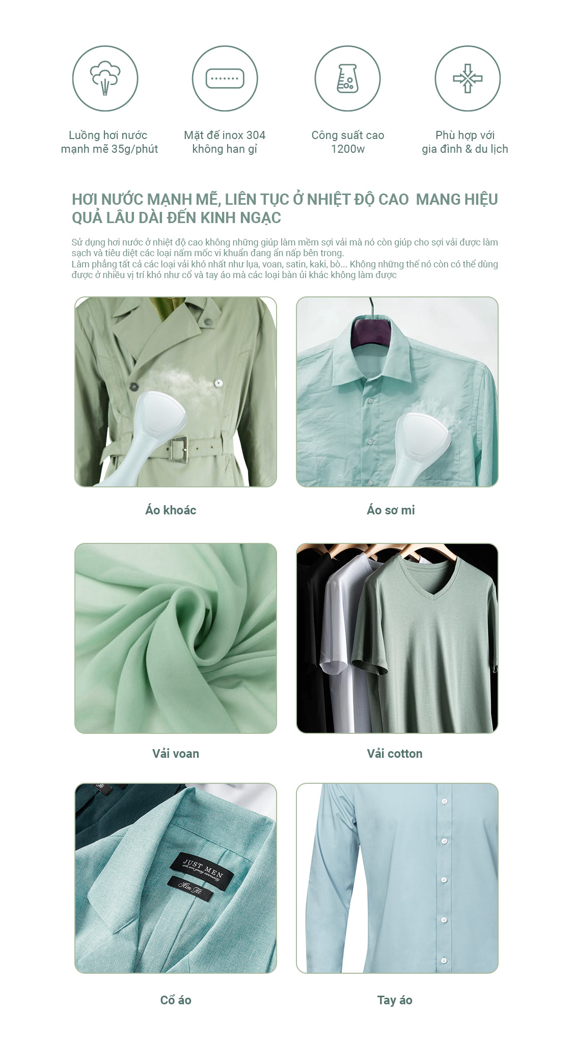 Bàn Ủi Hơi Nước Cầm Tay Thông Minh Kalpen