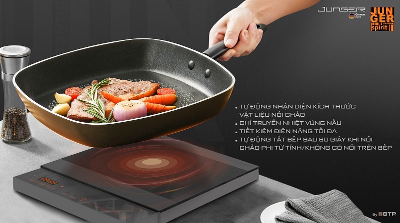 [GIẢM 30%] [HÀNG CHÍNH HÃNG] Bếp điện từ đơn Junger CEJ-105-I
