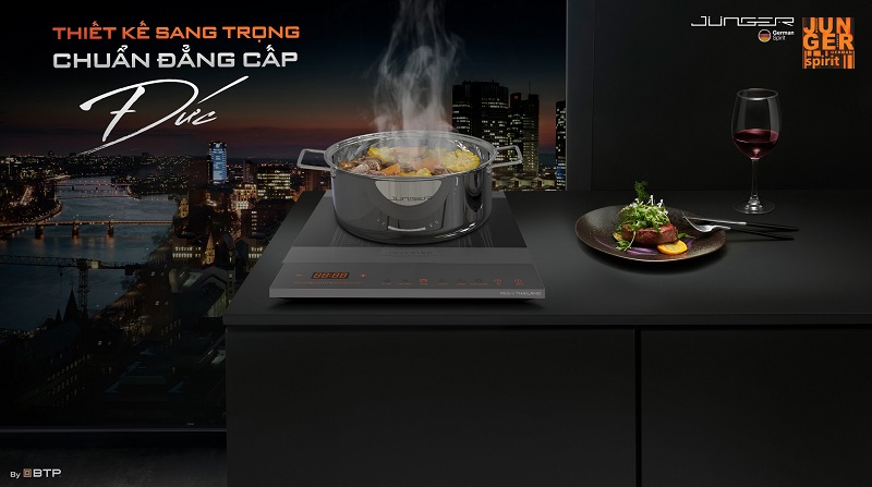 [GIẢM 30%] [HÀNG CHÍNH HÃNG] Bếp điện từ đơn Junger CEJ-105-I