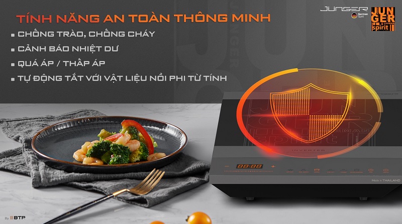 [GIẢM 30%] [HÀNG CHÍNH HÃNG] Bếp điện từ đơn Junger CEJ-105-I
