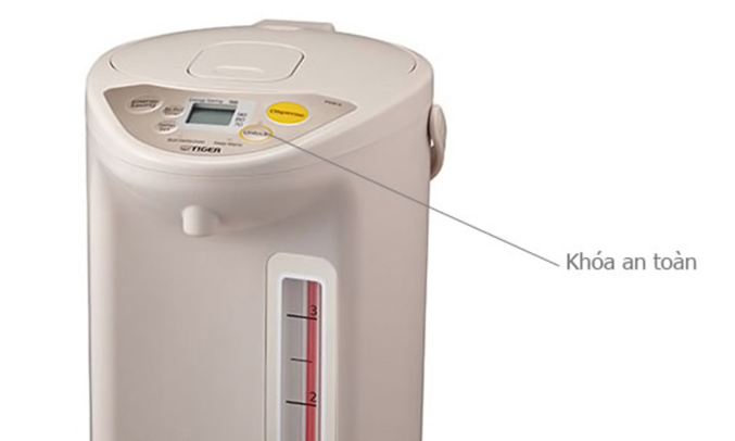 {HÀNG CHÌNH HÃNG} Bình thủy điện tử Tiger PDR-S40W (4.0L) xuất xứ Nhật Bản