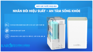 [HÀNG CHÍNH HÃNG] MÁY LỌC NƯỚC KAROFI KAQ-U65 - 10 LÕI