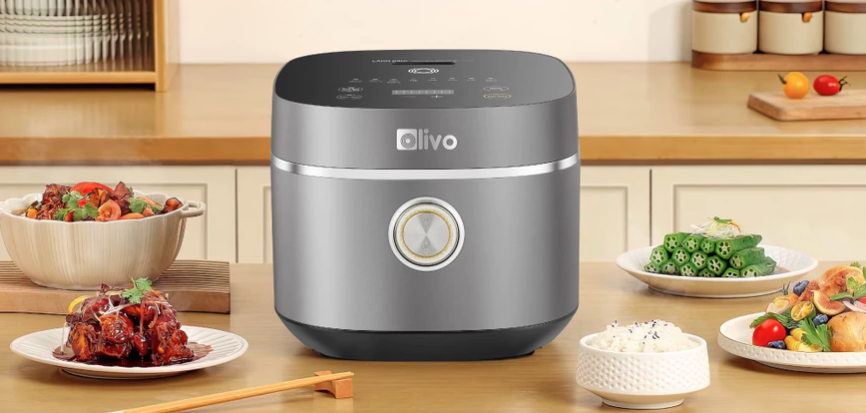 [GIẢM 30%] [HÀNG CHÍNH HÃNG] Nồi Cơm Điện OLIVO RC86 – Lòng Nồi INOX 304 Chống Dính- tặng xửng hấp