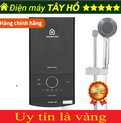 {HÀNG CHÍNH HÃNG} Máy nước nóng trực tiếp Ariston 4500W AURES TOP 4.5P