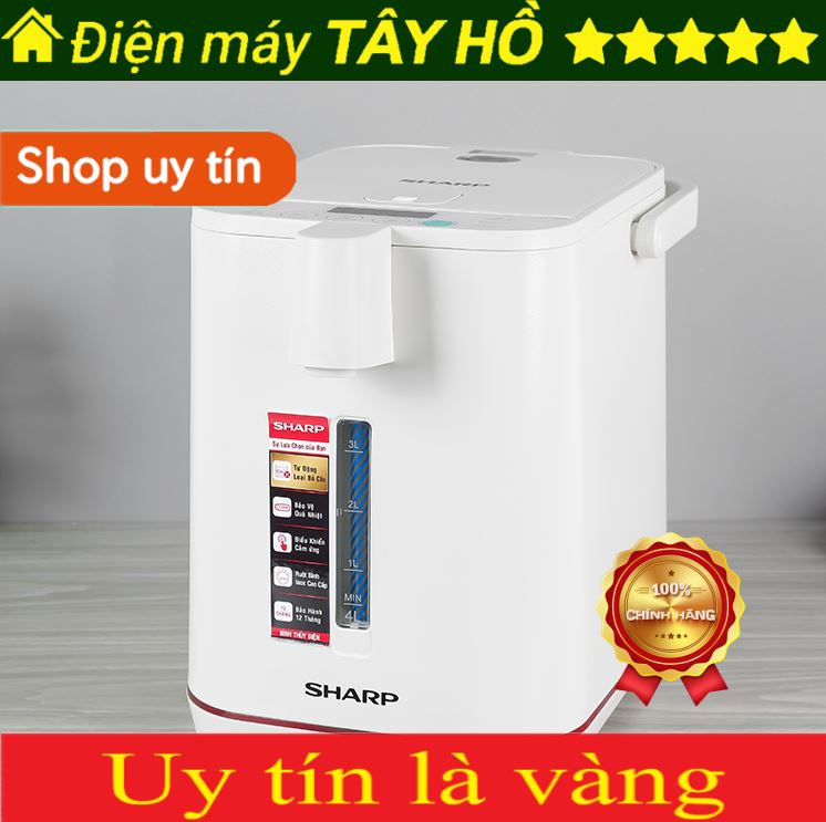 [HÀNG CHÍNH HÃNG] Bình thủy điện Sharp KP-40EBV-WH / KP-40EBV-BK 4 lít