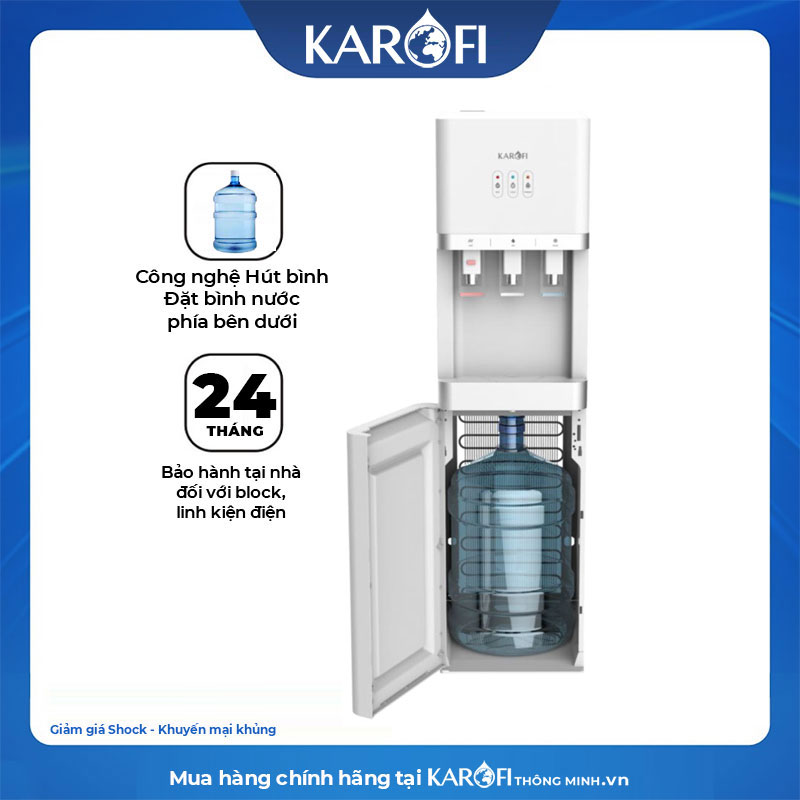 [HÀNG CHÍNH HÃNG] Cây nước nóng, lạnh, nguội Karofi HCV208 / Karofi HCV208B / Karofi HCV208G