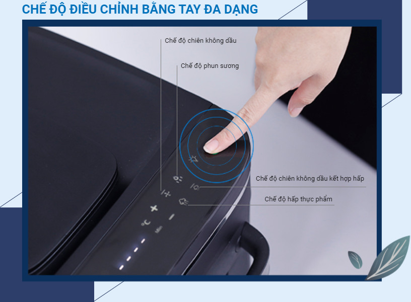[QUÀ TẶNG TRỊ GIÁ 200K] Nồi Chiên Không Dầu Kết Hợp Hấp Kalite Steam X - Công Suất 1700W, Dung Tích 15L - Hàng Chính Hãng