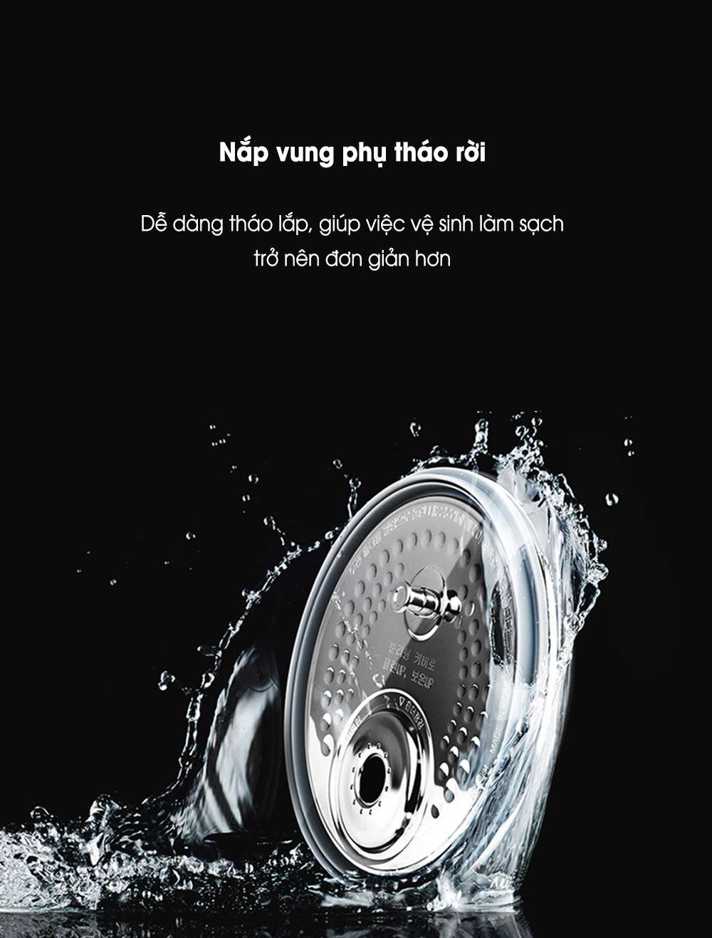 [HÀNG CHÍNH HÃNG] Nồi cơm điện cao tần áp suất Cuckoo CRP-DHAS069FB 1.08L (Lòng inox)