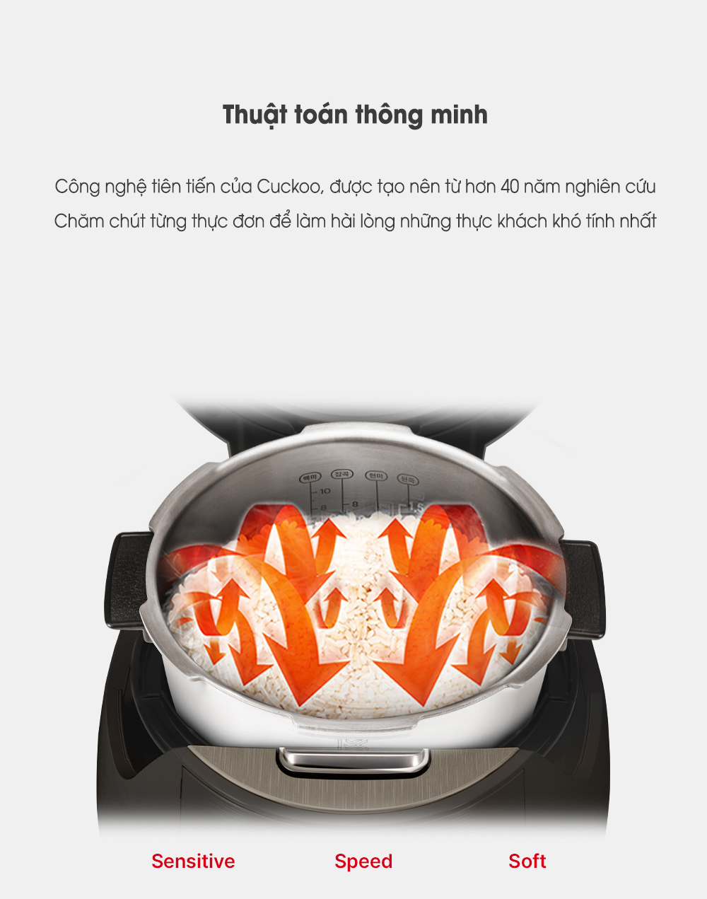 [HÀNG CHÍNH HÃNG] Nồi cơm điện cao tần áp suất Cuckoo CRP-DHAS069FB 1.08L (Lòng inox)