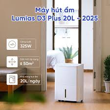 [Hàng chính hãng] Máy hút ẩm thông minh Lumias NWT D3 Plus 20L - 50m²