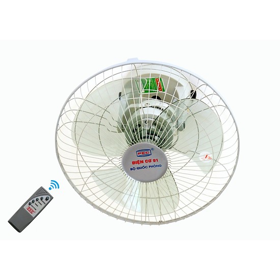 [HÀNG CHÍNH HÃNG] Quạt đảo trần QĐT-400ĐK (QĐT400ĐK) Hãng điện cơ 91 của Bộ Quốc Phòng (có Điều khiển)