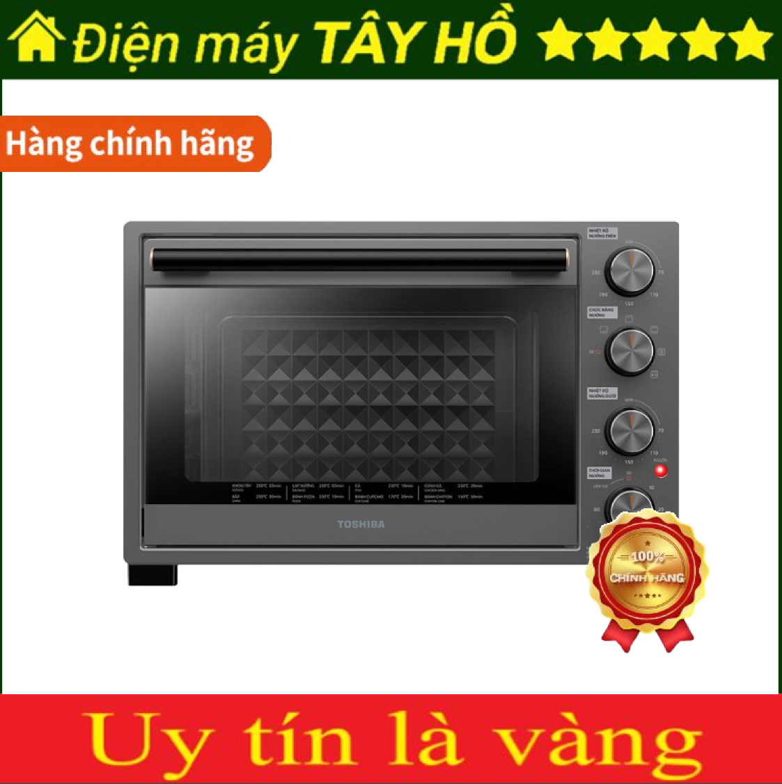 [HÀNG CHÍNH HÃNG] Lò nướng Toshiba TL-MC35Z (35 lít)