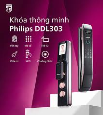 [Hàng chĩnh hãng] Khóa cửa vân tay có camera Philips DDL303-VP