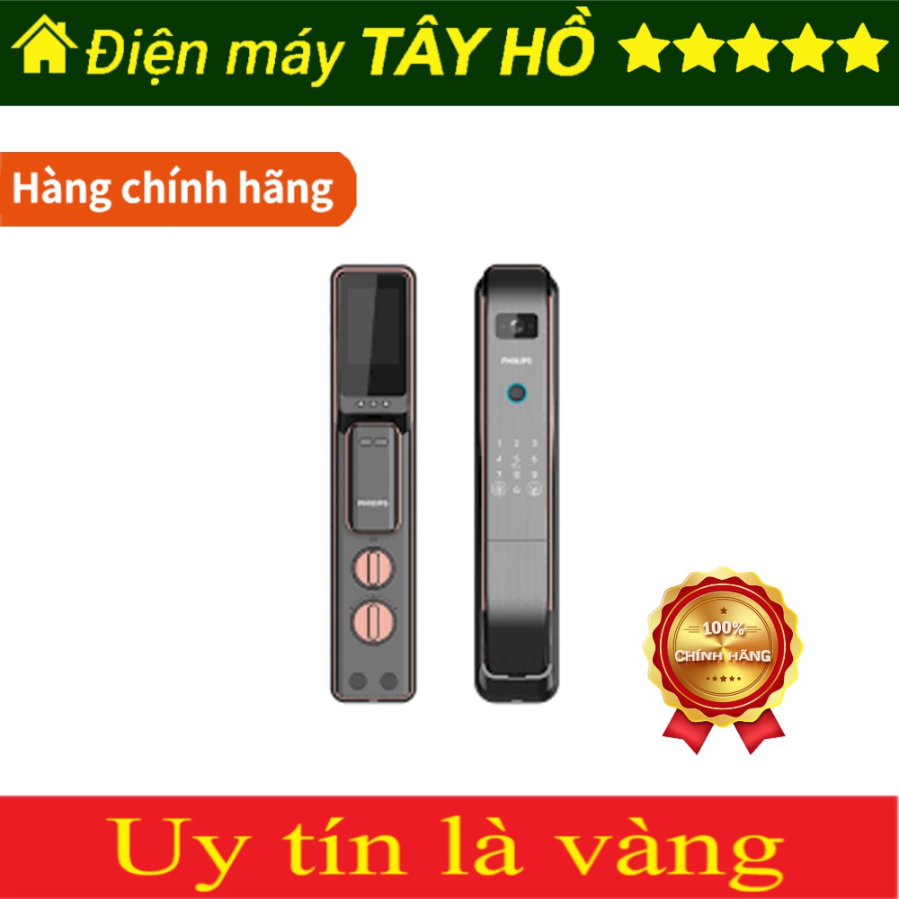 [Hàng chĩnh hãng] Khóa cửa vân tay có camera Philips DDL303-VP