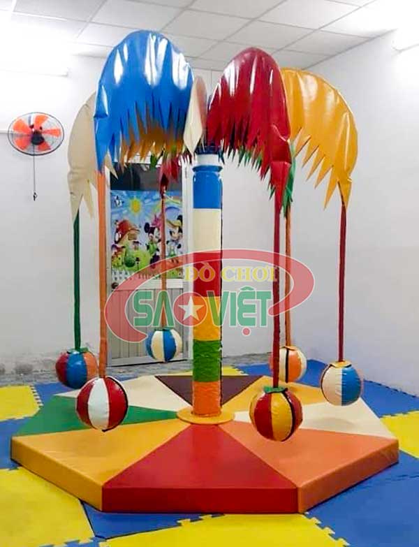 [HÀNG CHÍNH HÃNG] Đu quay cây dừa cho bé ở khu vui chơi NL0611E
