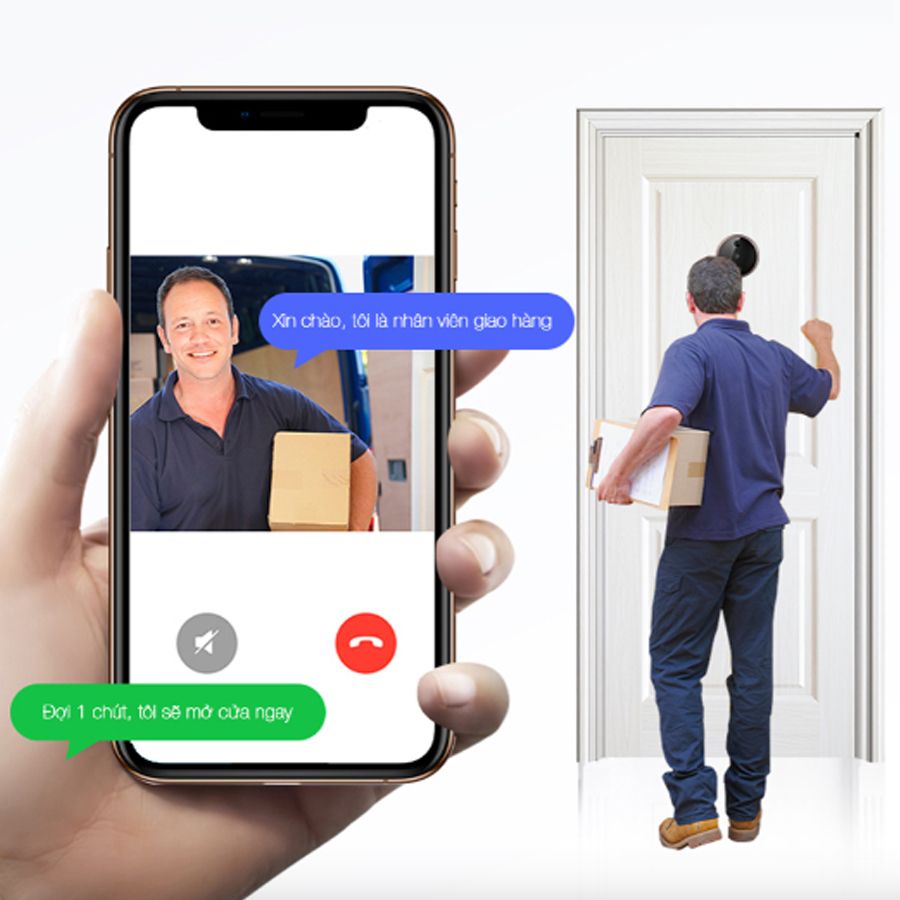 [Hàng chĩnh hãng] Chuông cửa thông minh Philips DV001