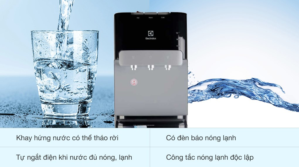 [HÀNG CHÍNH HÃNG] Cây nước nóng lạnh Electrolux EQAXF01BXBV