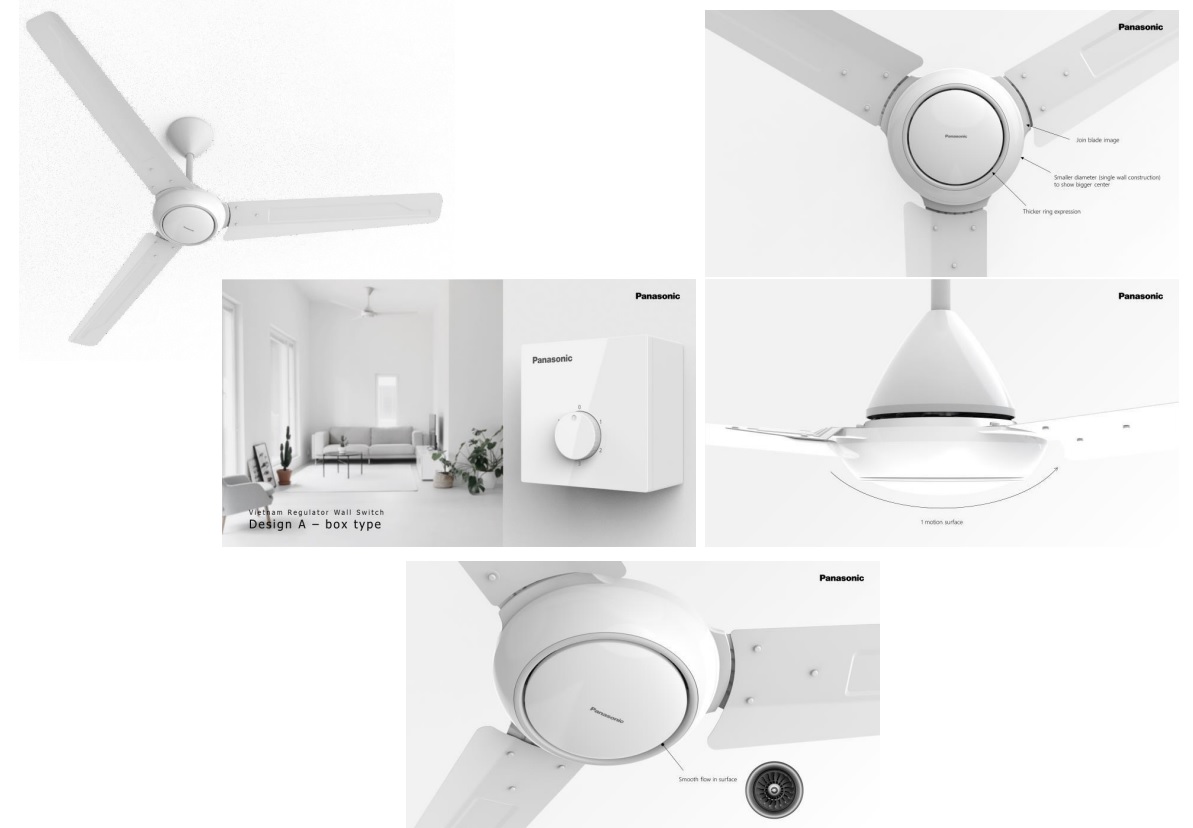 [HÀNG CHÍNH HÃNG] Quạt trần 3 cánh Panasonic F-60FV2 / Quạt F-400C