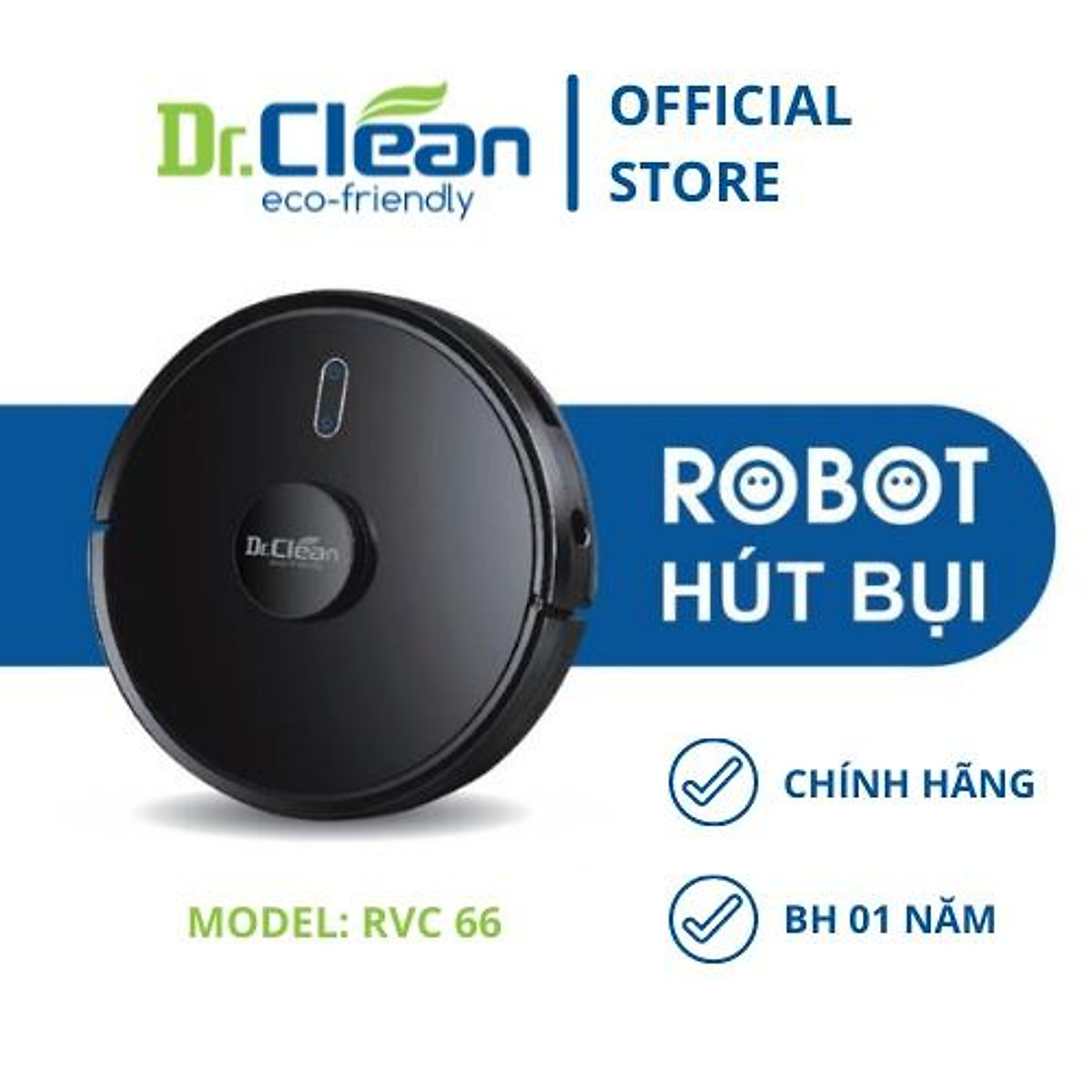 [Hàng chính hãng] Robot hút bụi lau nhà Dr. Clean Model RVC66-PRO (New)