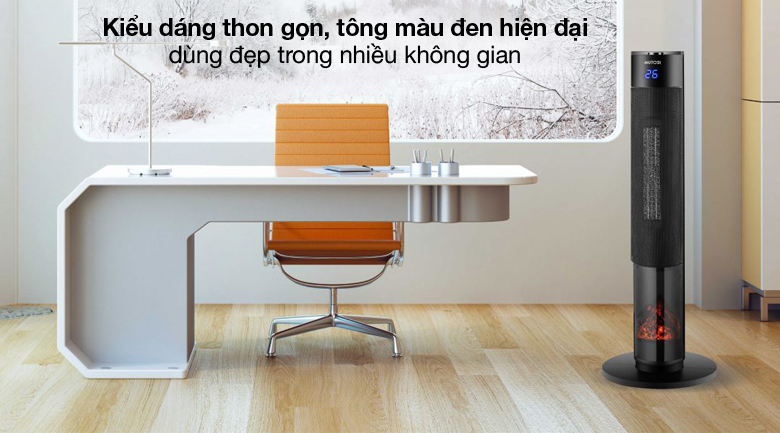 [GIẢM 30%] [HÀNG CHÍNH HÃNG] Quạt sưởi gốm Ceramic Mutosi MCH-2000L