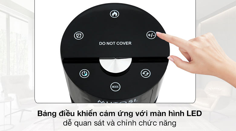 [GIẢM 30%] [HÀNG CHÍNH HÃNG] Quạt sưởi gốm Ceramic Mutosi MCH-2000L