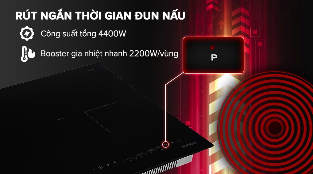 [HÀNG CHÍNH HÃNG] Bếp từ đôi lắp âm Hafele HC-I2732A (536.61.726)